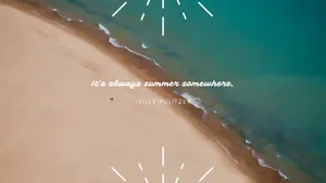 Summer Aesthetic Beach Quote Wallpaper