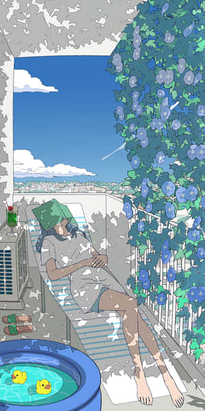 Summer_ Balcony_ Relaxation.jpg Wallpaper