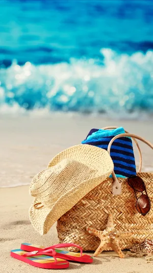 Summer Essentials: Sun, Sand, And Beach Accessories Wallpaper