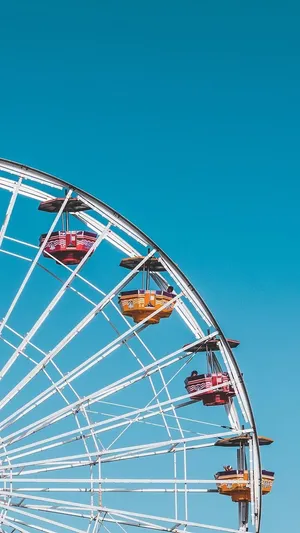 Summer Ferris Wheel Sky Wallpaper