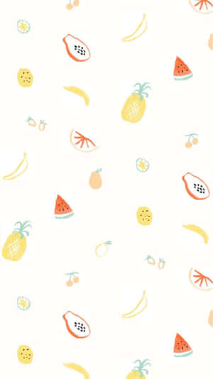 Summer_ Fruit_ Pattern_ Background Wallpaper