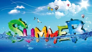 Summer Graphic Design Wallpaper