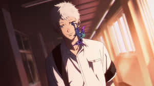 Summer Hikaru Died Blue Flower Face Wallpaper