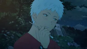 Summer Hikaru Smoking Night Wallpaper