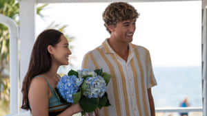 Summer Romance Scene Wallpaper