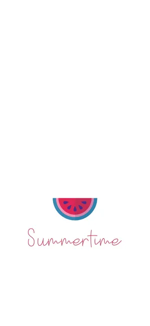 Summer Time Iphone With A Watermelon Slice Wallpaper