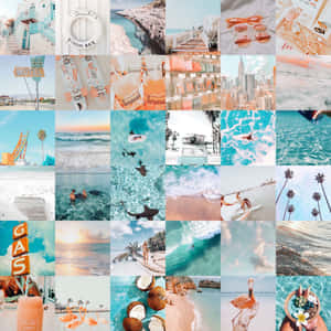 Summer Vibes Collage Aesthetic Wallpaper