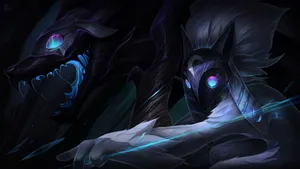 Summon Kindred, The Eternal Hunters Of League Of Legends Wallpaper