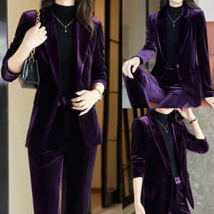 Sumptuous And Luxurious Purple Velvet Wallpaper