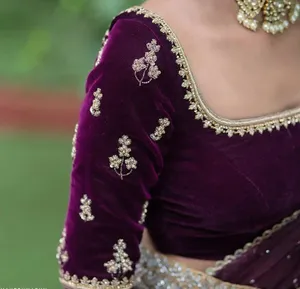 Sumptuous Luxe Purple Velvet Upholstery Wallpaper