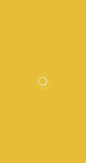 Sun Cute Yellow Aesthetic Wallpaper