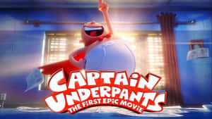 Sun Glows Behind Captain Underpants In The First Epic Movie Wallpaper