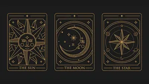 Sun Moon And Star Tarot Wallpaper