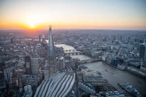 Sun Rising Over The Shard And London City Wallpaper