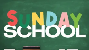 Sunday School Chalkboard Wallpaper