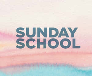 Sunday School Watercolor Backdrop Wallpaper