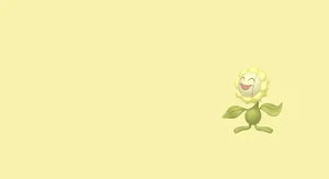 Sunflora On Light Yellow Background Wallpaper