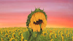 Sunflower Boy At Sunset Wallpaper