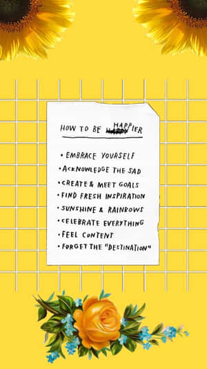 Sunflower_ Happiness_ Guide_ Aesthetic.jpg Wallpaper