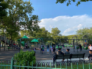 Sunny Dayat Community Park Playground Wallpaper