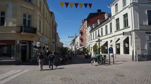 Sunny Dayin Nykoping City Center Wallpaper