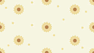 Sunny_ Flower_ Pattern_ Background Wallpaper