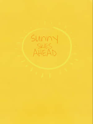 Sunny Sales Ahead - A Yellow Background With A Yellow Sun Wallpaper