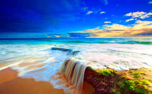 Sunny Seascape Wallpaper