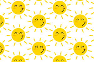 Sunny_ Smiley_ Faces_ Pattern Wallpaper