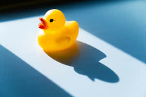 Sunny Yellow Rubber Ducky Wallpaper