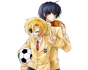 Sunohara_ Youhei_and_ Friend_ Anime_ Illustration Wallpaper