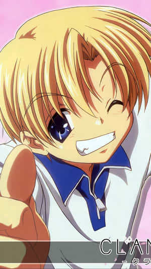 Sunohara Youhei Smiling Anime Character Wallpaper