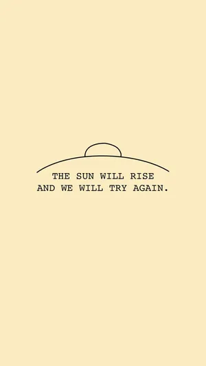 Sunrise Motivational Quote Wallpaper