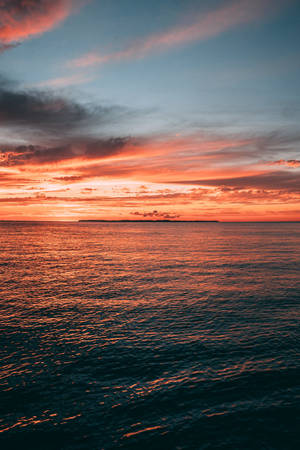 Sunrise Nature At Lake Erie Wallpaper