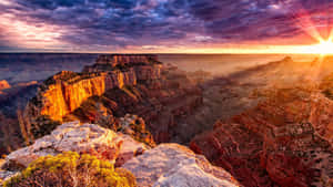 Sunrise_ Over_ Grand_ Canyon_4 K Wallpaper