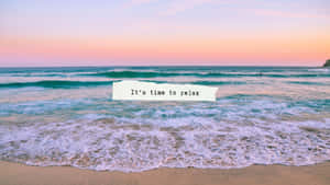Sunset Beach Relaxation Motivation Wallpaper
