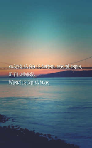 Sunset Bridge Religious Quote Wallpaper