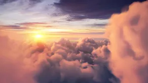 Sunset Cloud Pastel Purple Wallpaper