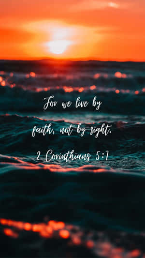 Sunset Faith Verse2 Corinthians57 Wallpaper