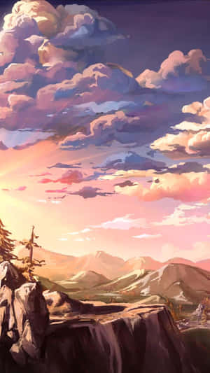 Sunset_ Mountain_ Valley_ View.jpg Wallpaper