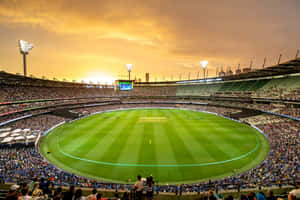 Sunset Over Melbourne Cricket Ground Wallpaper