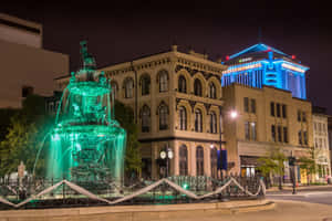 Sunset Over Montgomery's Skyline Wallpaper