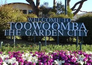 Sunset Over Scenic Toowoomba City Wallpaper