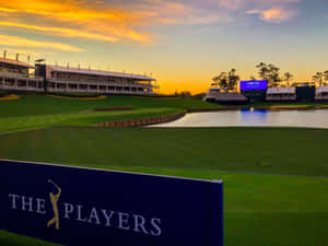 Sunset Over The Players Championship Golf Course Wallpaper