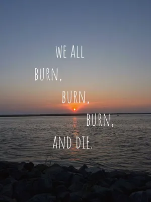 Sunset Reflection Zach Bryan Quote Wallpaper