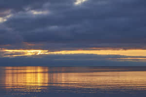 Sunset Reflections Over Lake Ontario Wallpaper