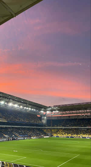 Sunset Soccer Stadium Ambiance.jpg Wallpaper