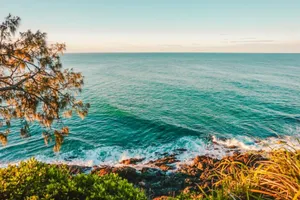 Sunset View At Sunshine Coast Wallpaper