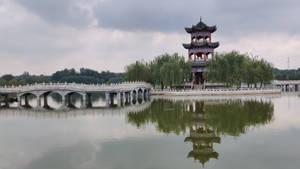 Sunset View Of The West Lake, Hangzhou Wallpaper