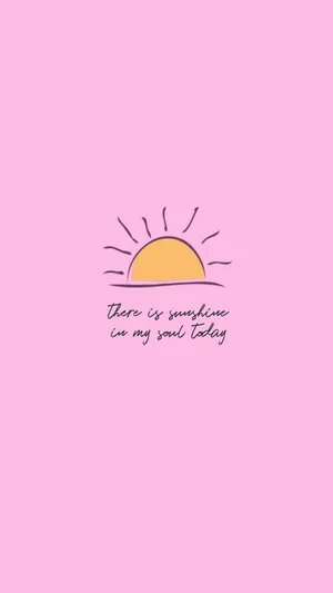 Sunshine In My Soul Quote Wallpaper
